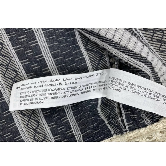 NEW ZARA Fringe Crochet Kimono Jacket Sz M - Picture 6 of 11